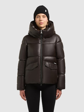 khujo Jacke 'Aurora2' in Braun: Vorderseite