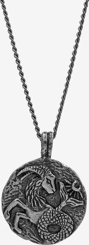 Haze&Glory Necklace 'Steinbock' in Grey: front