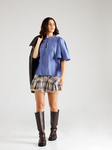 VILA Blouse in Blauw