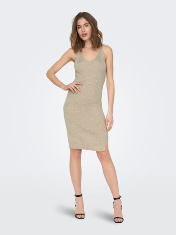 ONLY Knitted dress 'Lina' in Beige