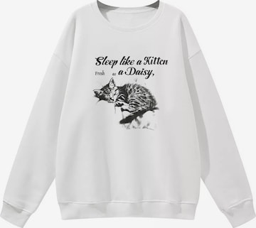 GORHEY Sweatshirt in Wit: voorkant