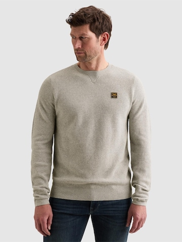 PME Legend Pullover 'PME LEGEND - Pullover in 100% cotton with crewneck' i grå: forside