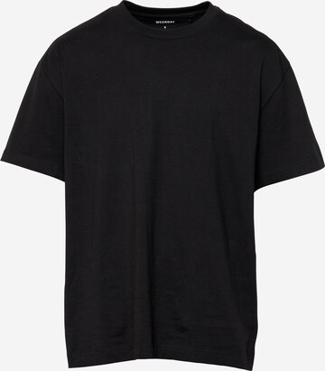 WEEKDAY Shirt in Black: front