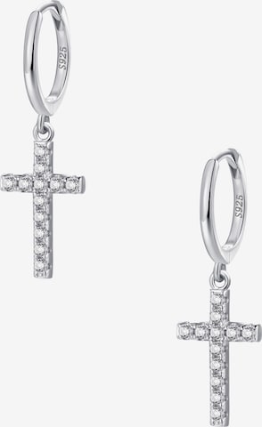 Hey Happiness - Pendientes 'Kreuz' en plata: frente