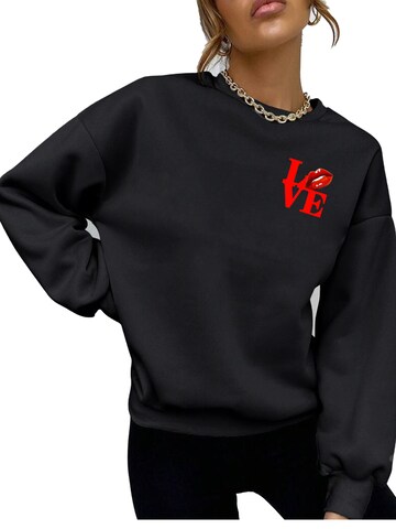 RMK Sweatshirt 'Love' in Black