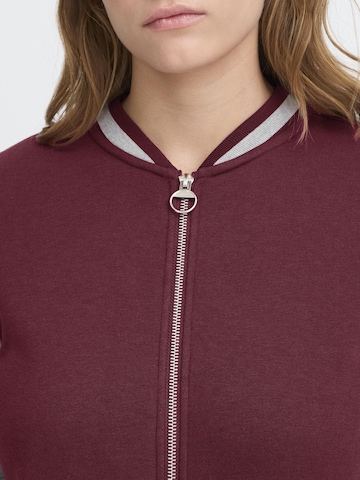 Oxmo - Casaco em moletão ' OXONANA SWEAT JACKET ' em vermelho
