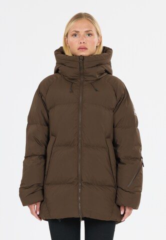 SOS Steppjacke 'Lyell' in Braun: Vorderseite