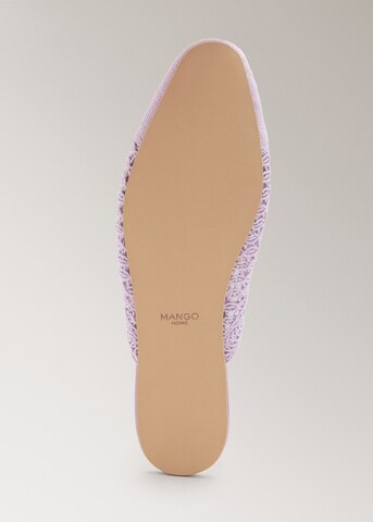 MANGO Slipper 'Mauk' in Lila