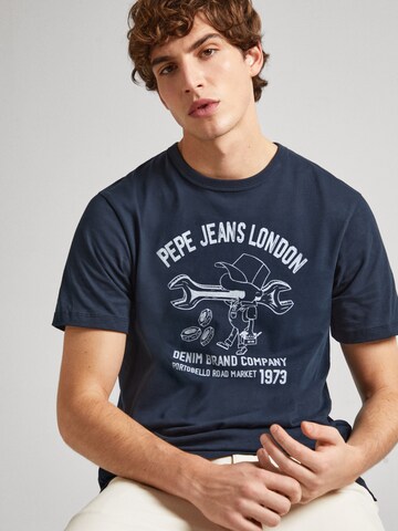 Pepe Jeans T-Shirt  'Cedric' in Blau