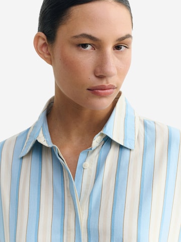 Thinking MU - Vestido camisero ' AUREL ' en azul