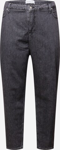 Calvin Klein Jeans Curve Tapered Jeans in Grijs: voorkant