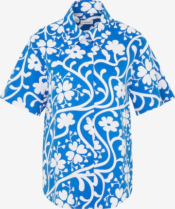 Chemisier ' Schwarze Rose ' SEIDENSTICKER en bleu : devant