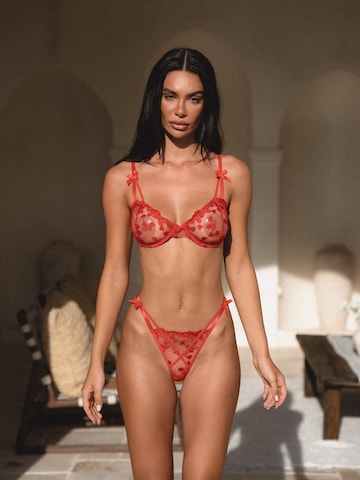 Set di biancheria 'Amore Rosso Set' di L.BEV in rosso