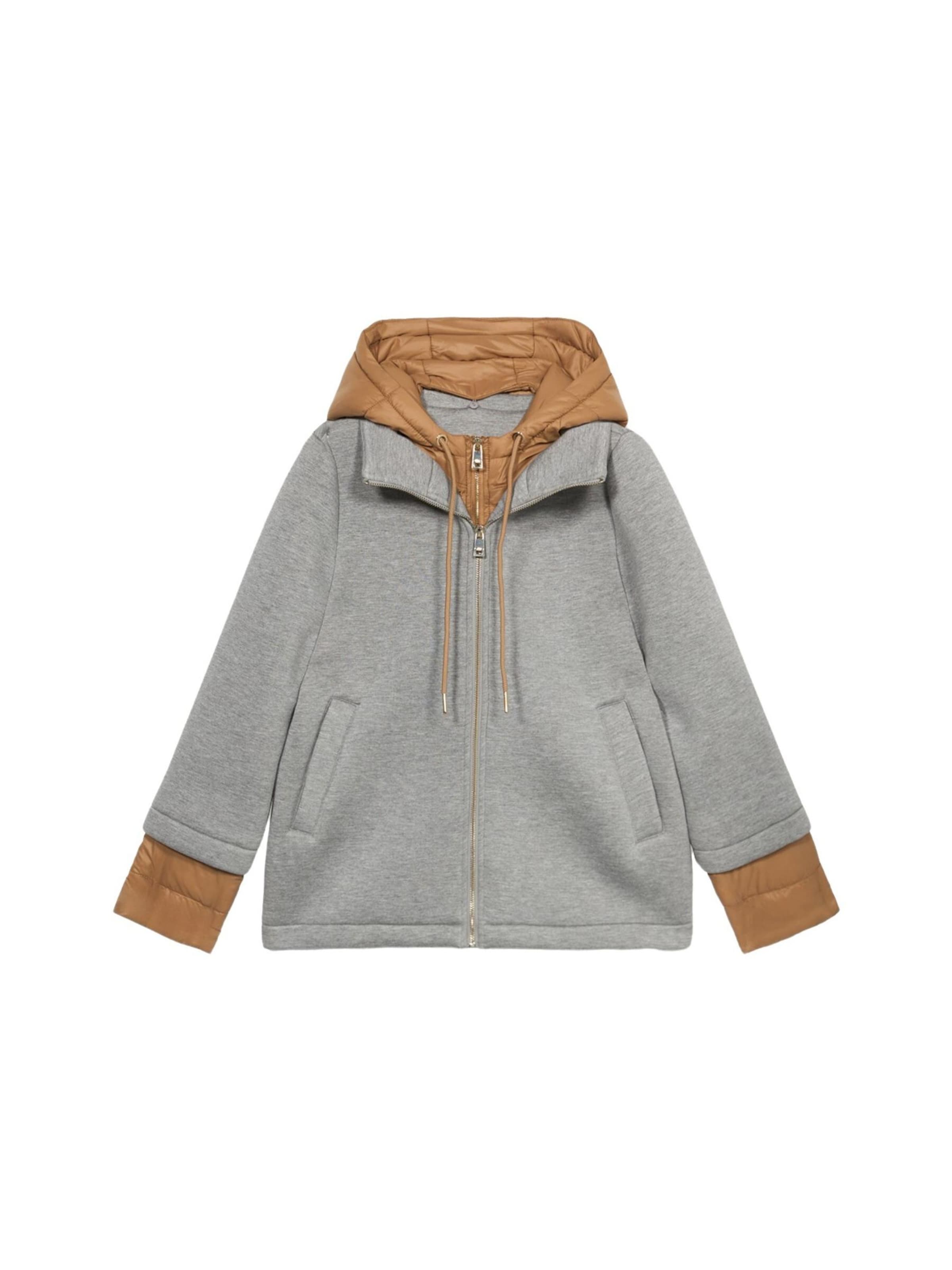 Cappotto invernale di oltre in grigio: frontale