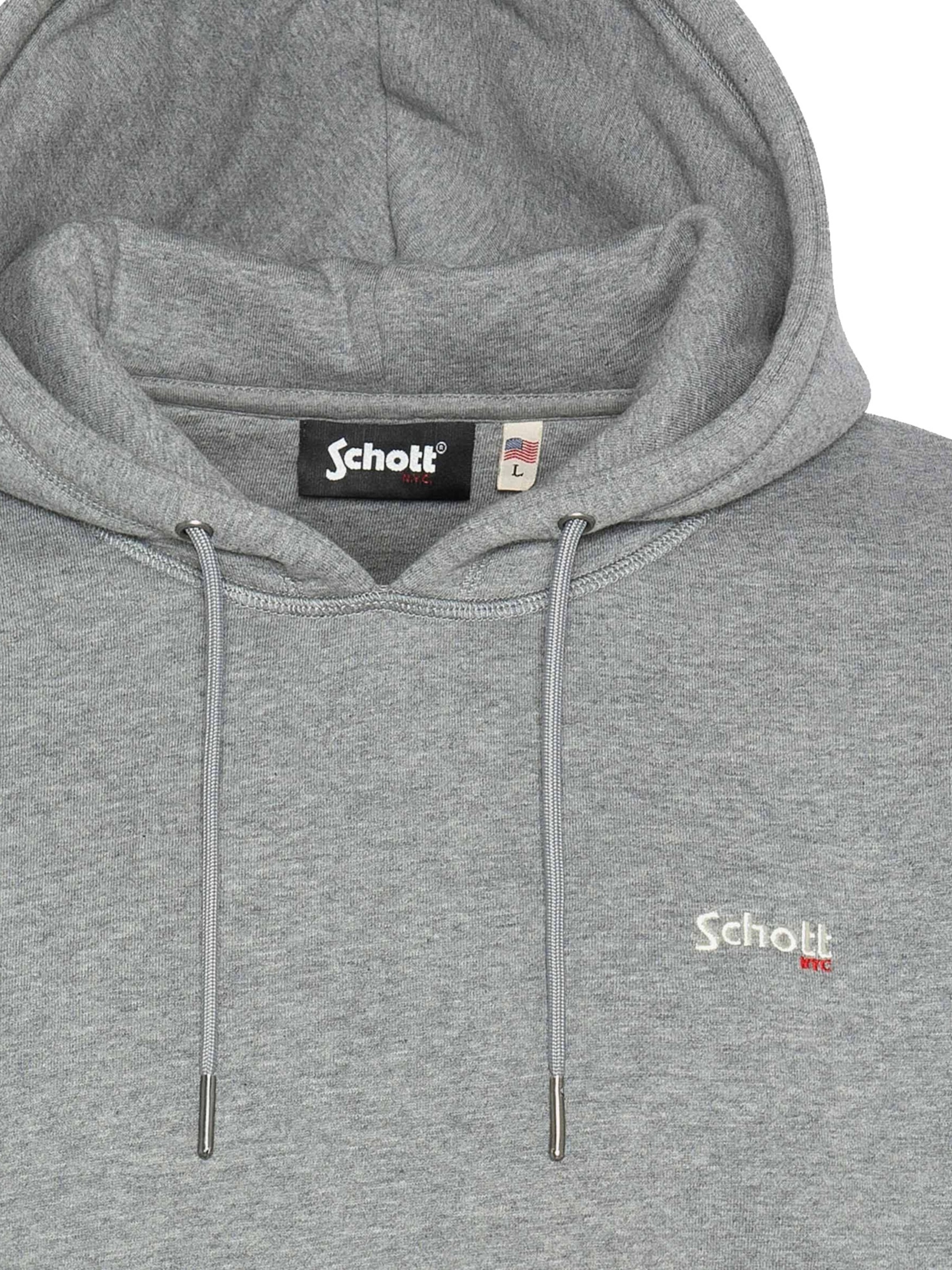 Sweat-shirt 'Casual2' Schott NYC en gris