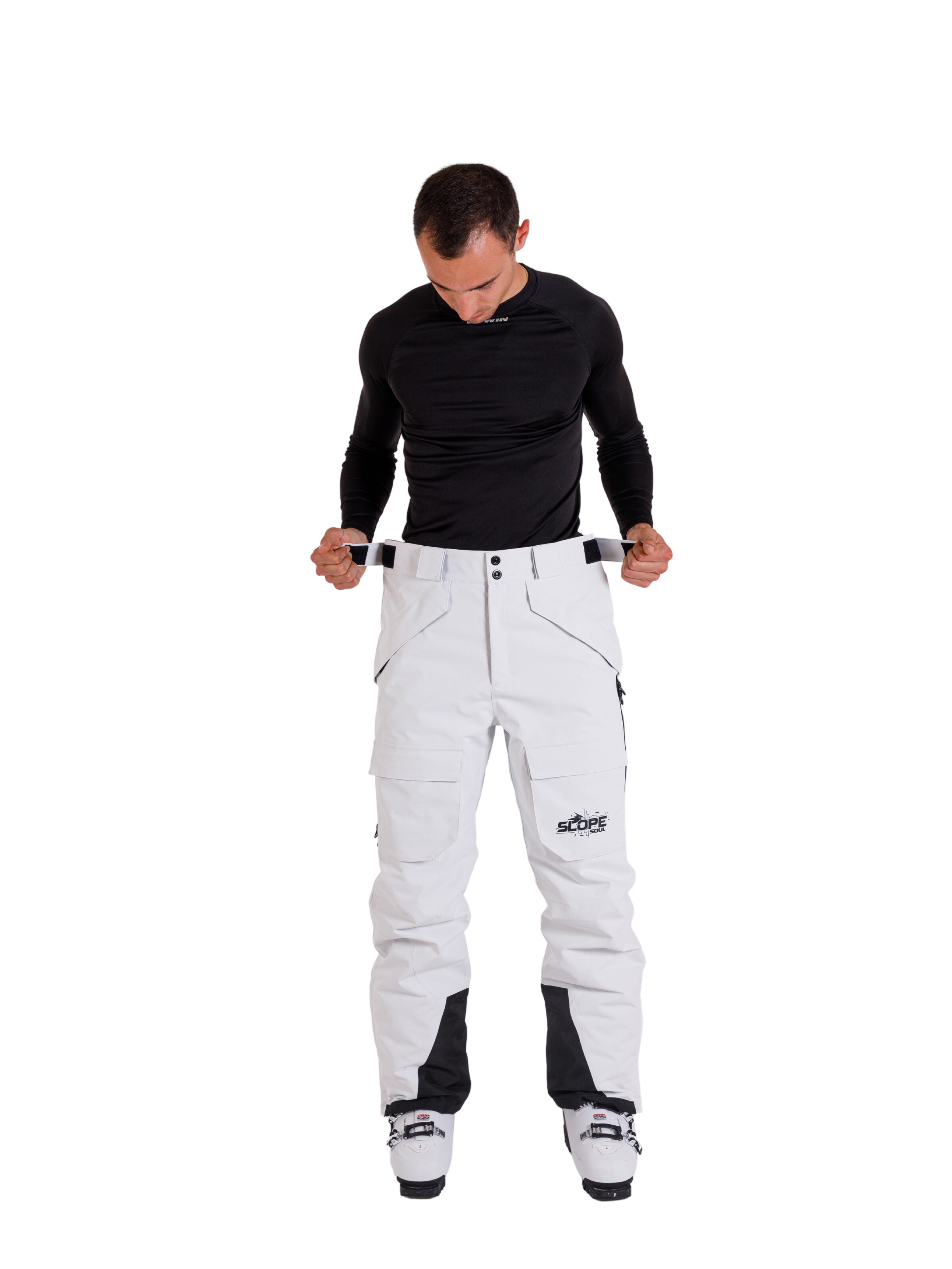 Slope Soul regular Udendørsbukser 'Glacier Core' i hvid