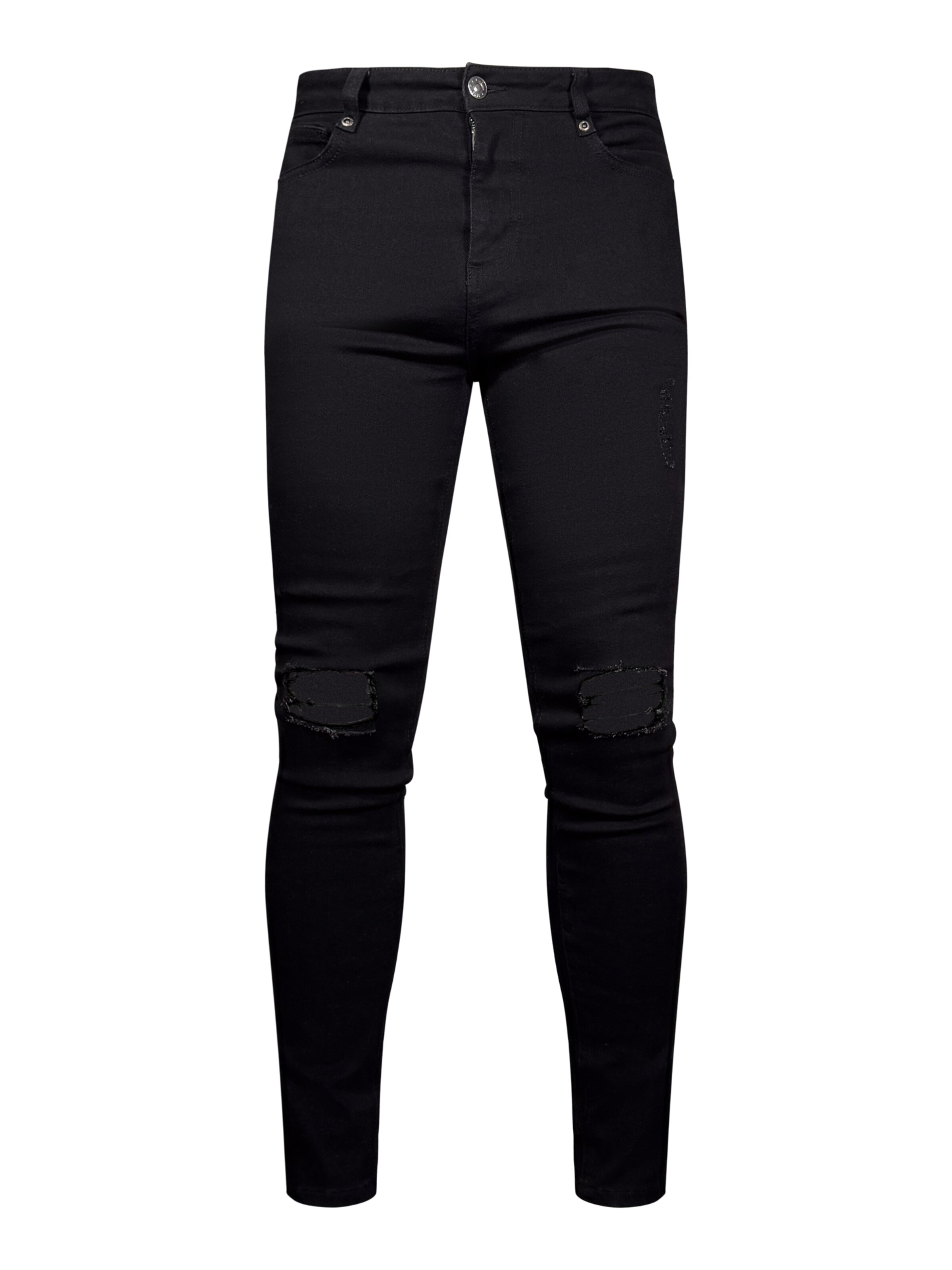 SikSilk Skinny Jeans in Zwart: voorkant