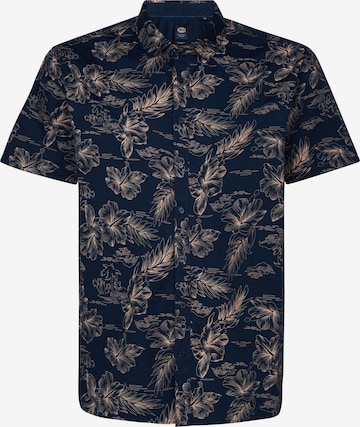 Camicia di Petrol Industries in blu: frontale