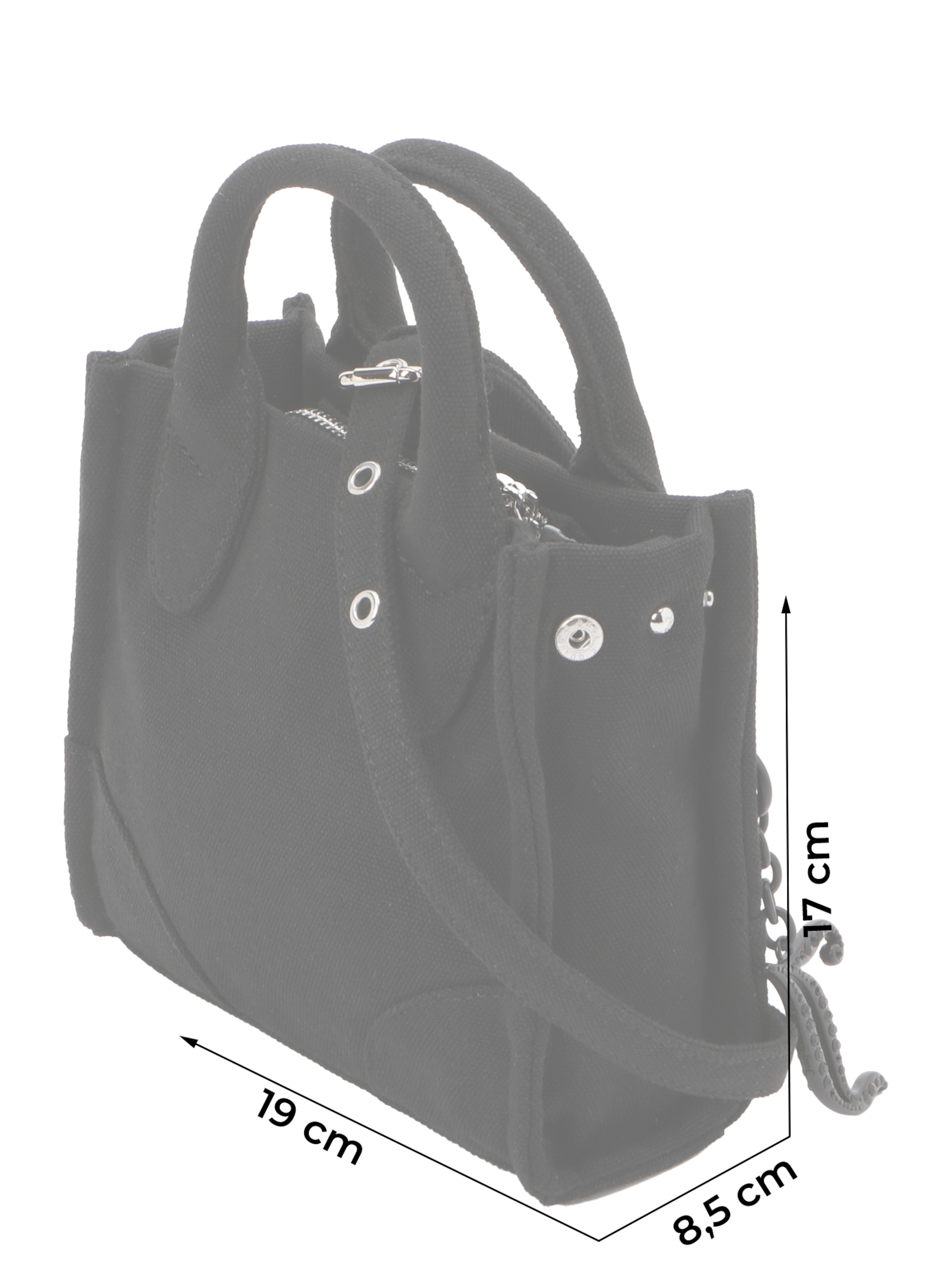 Juicy Couture Дамска чанта в черно: отпред