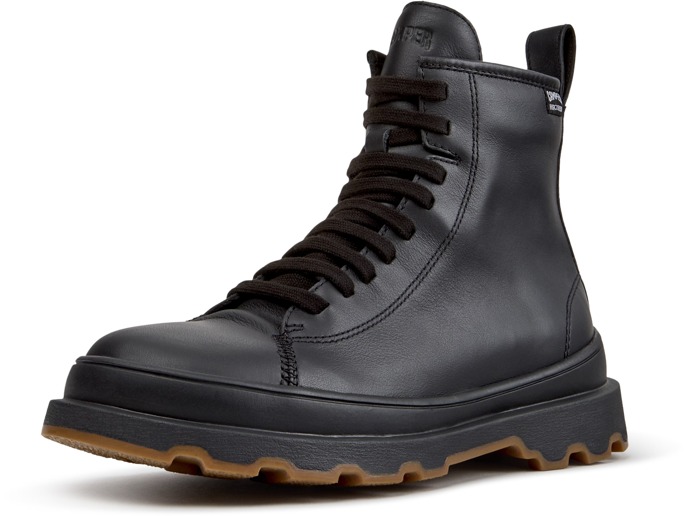 CAMPER Lace-up bootie 'Brutus+' in Black: front