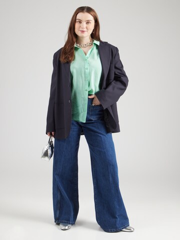Vero Moda Curve Bluza 'VMQueeny' | zelena barva
