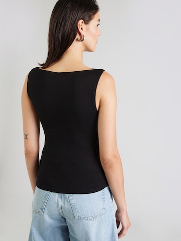 WEEKDAY Top 'ANNIE' w kolorze czarny