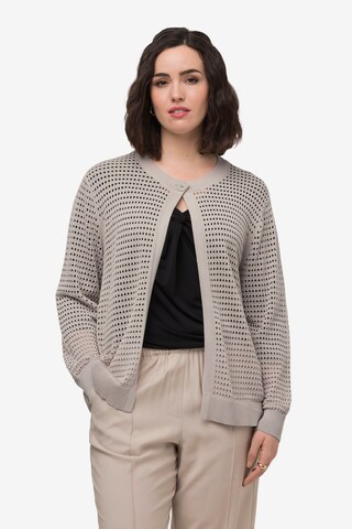 Cardigan Ulla Popken en gris : devant