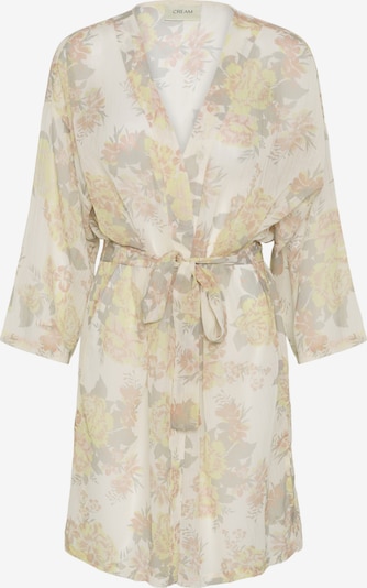 XS-XL dydžio Kimono 'CRDanica' iš Cream, spalva – šviesiai geltona / šviesiai pilka / rožių spalva / balta, Prekių apžvalga