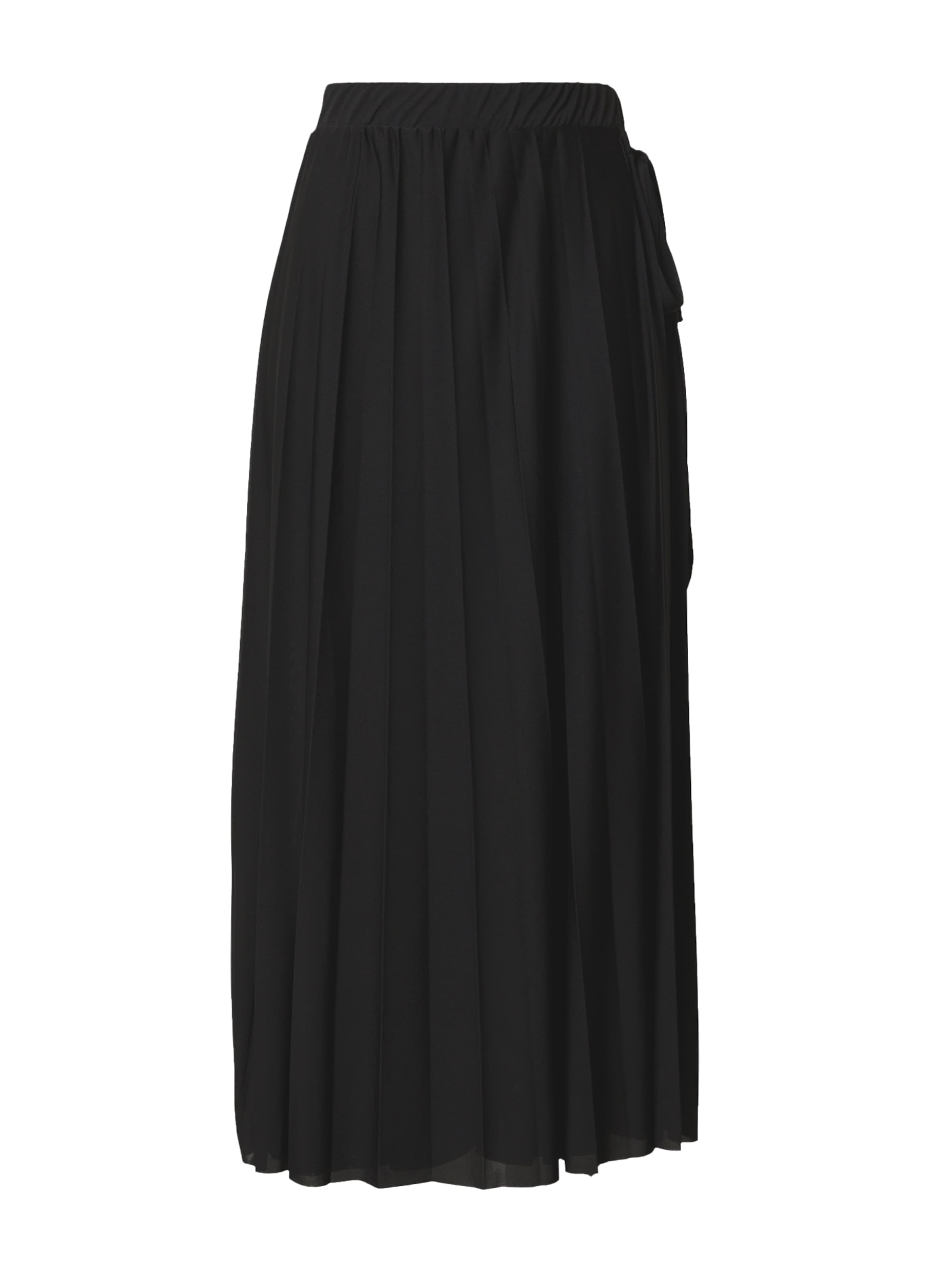 ABOUT YOUWide Leg/ Široke nogavice Hlače 'Levke' - crna boja: prednji dio