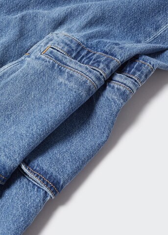 MANGO Široke hlačnice Kargo kavbojke 'romy' | modra barva