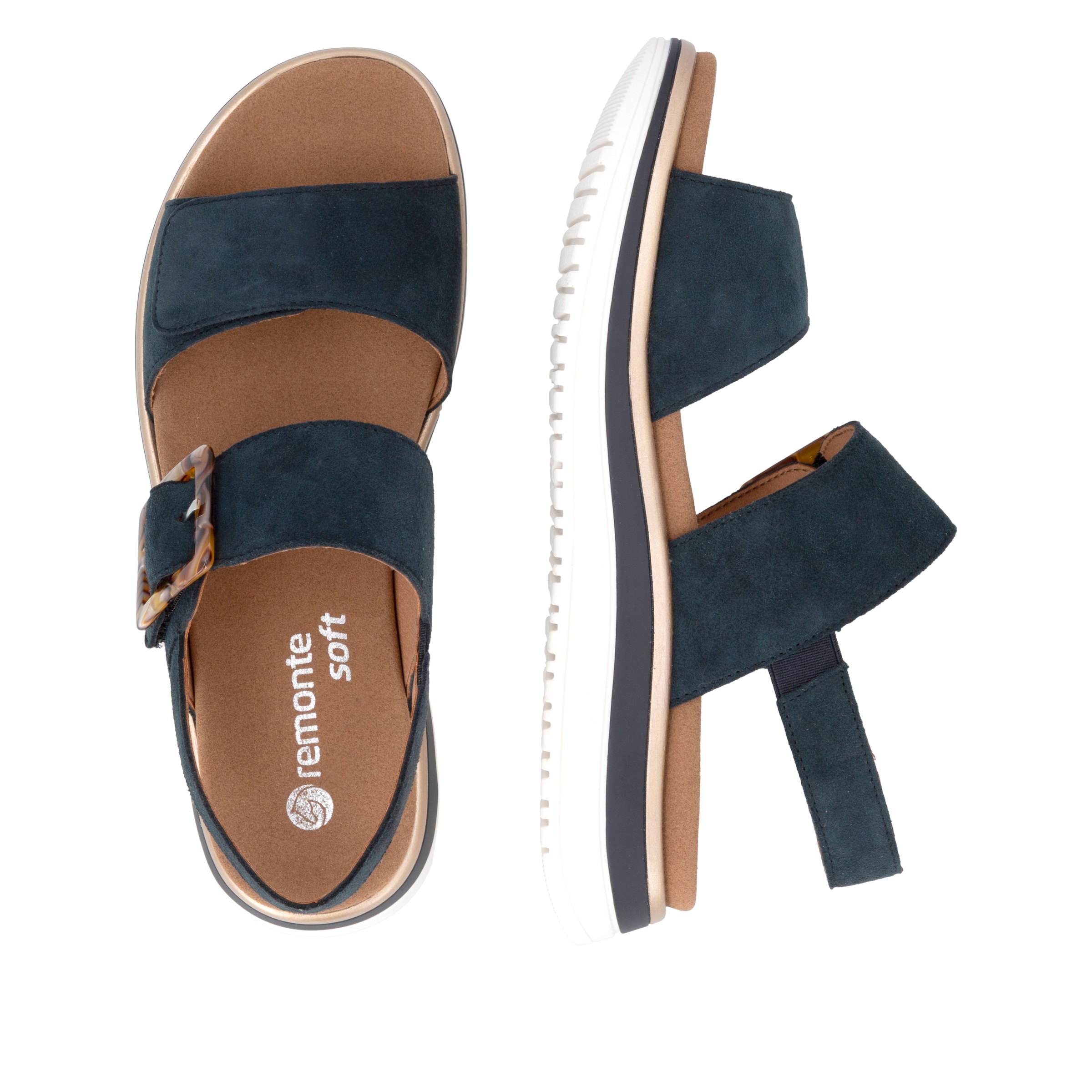 REMONTE Strap Sandals in Blue