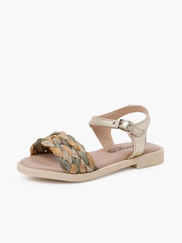 Pisamonas Sandals in Gold: front