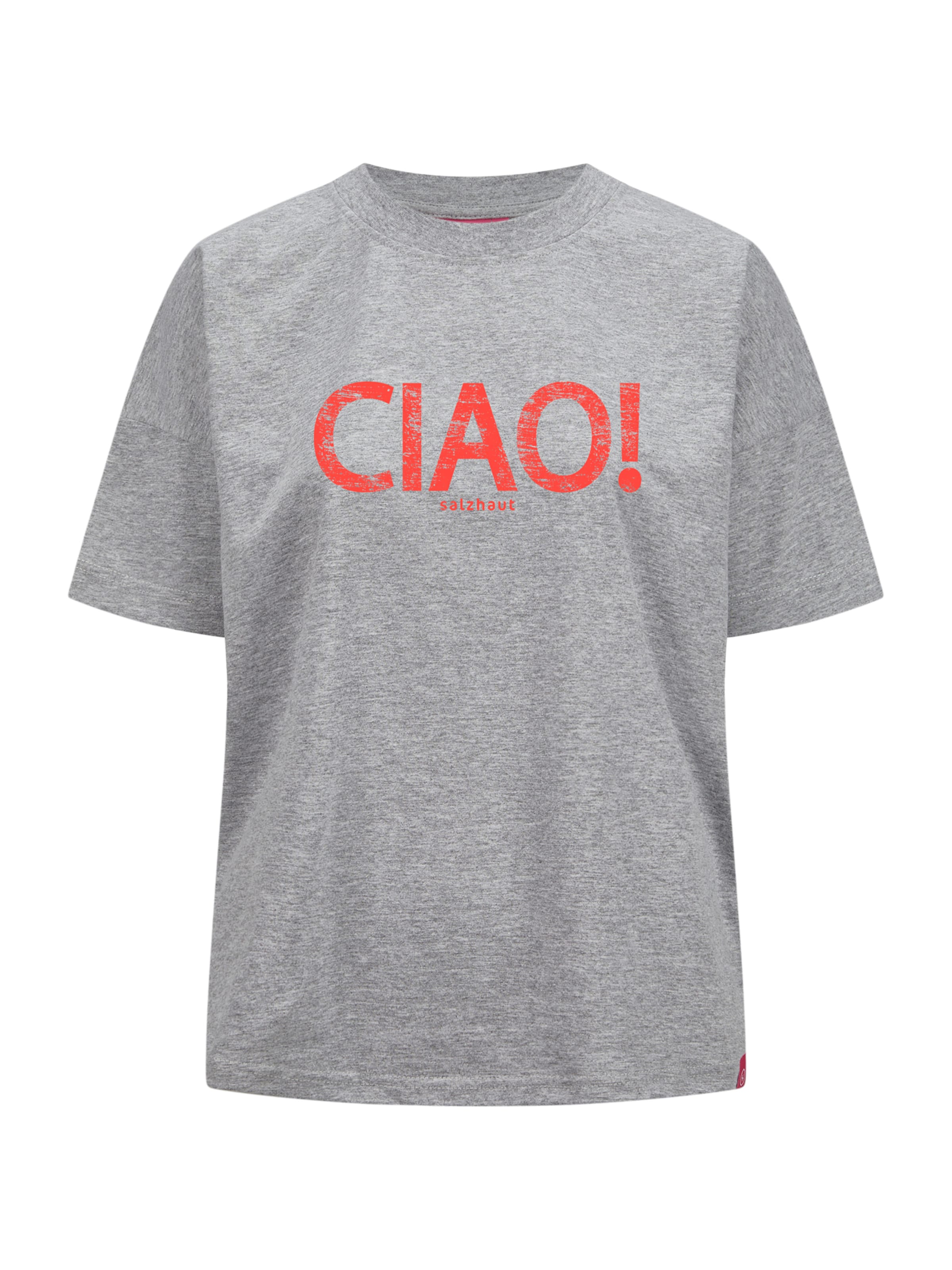 salzhaut Shirt 'LEEV-CIAO' in Grijs: voorkant