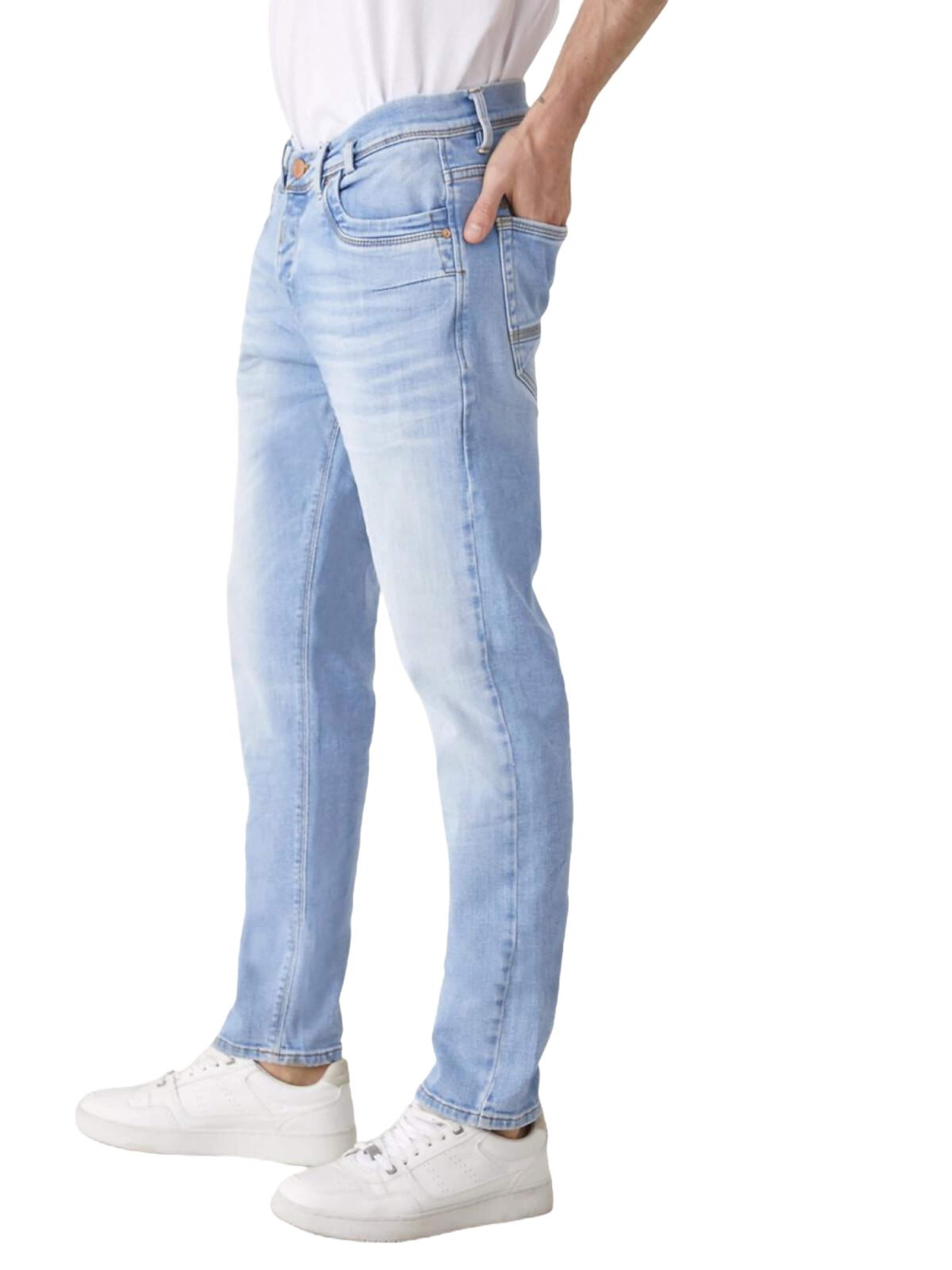 LTB Jeans - Tapered Vaquero 'LTB Jeans Herren Servando X D Tapered Skinny Mid Waist Jeans' en verde