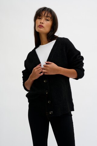 Cardigan My Essential Wardrobe en noir : devant