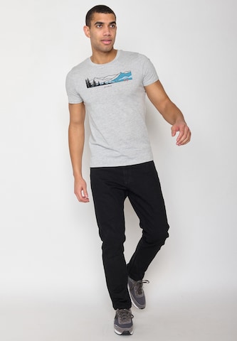 Maglietta 'Nature Hike Together' di GREENBOMB in grigio