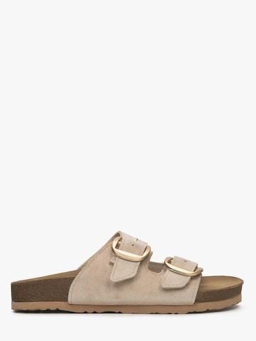 Estro Sandaal '057-455' in Beige: voorkant