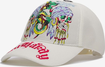 Ed Hardy Lippalakki 'Pirates Airtex' värissä valkoinen: etupuoli