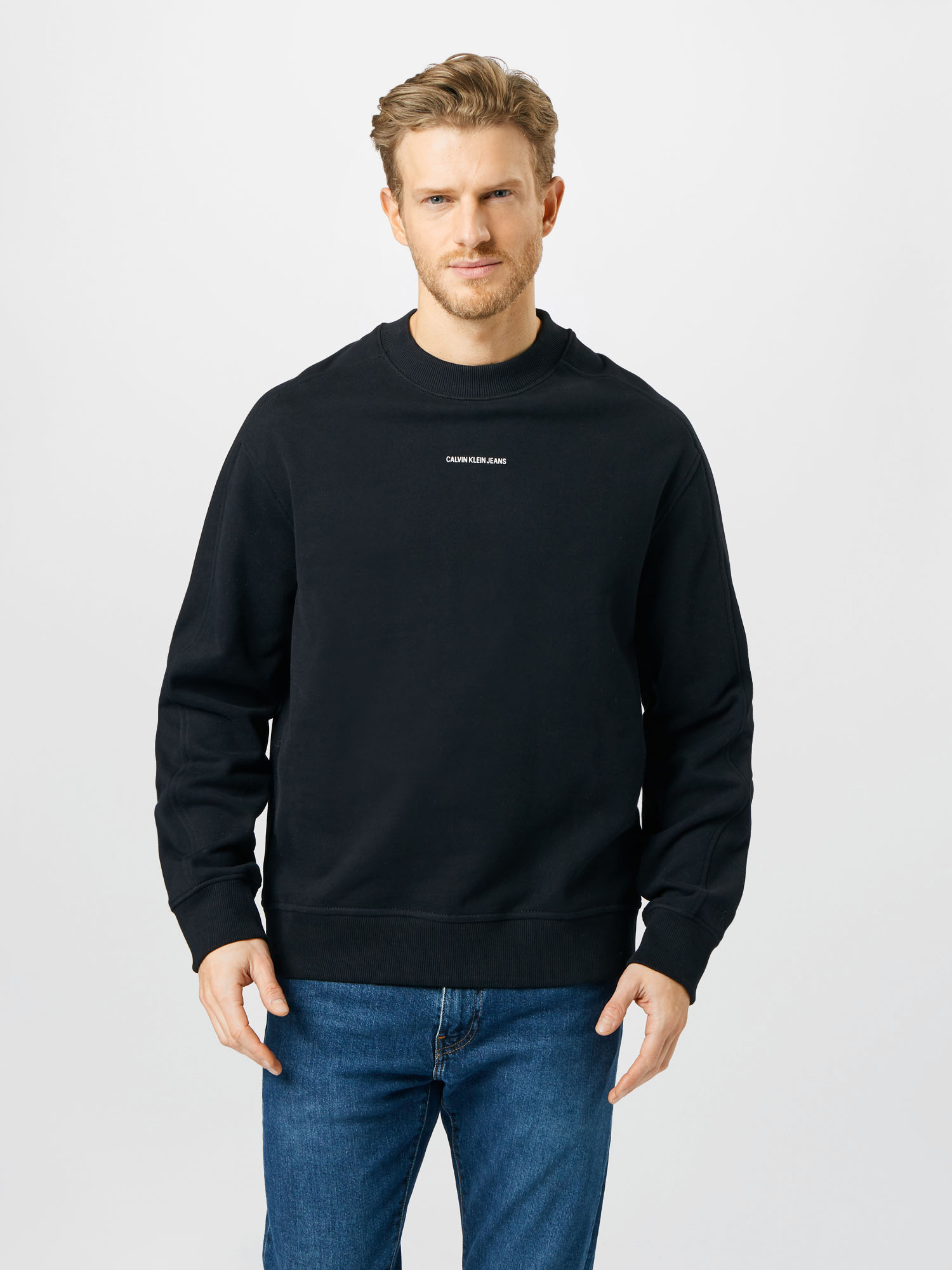 Bardziej zrównoważony Mężczyźni Calvin Klein Jeans Bluzka sportowa w kolorze Czarnym 