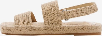 MANGO KIDS Sandals in Beige: front