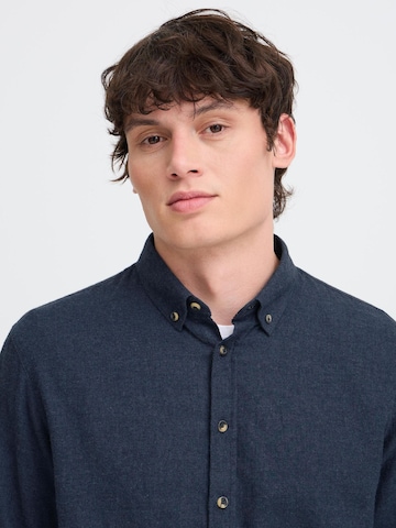 BLEND Regular fit Button Up Shirt 'Burley' in Blue