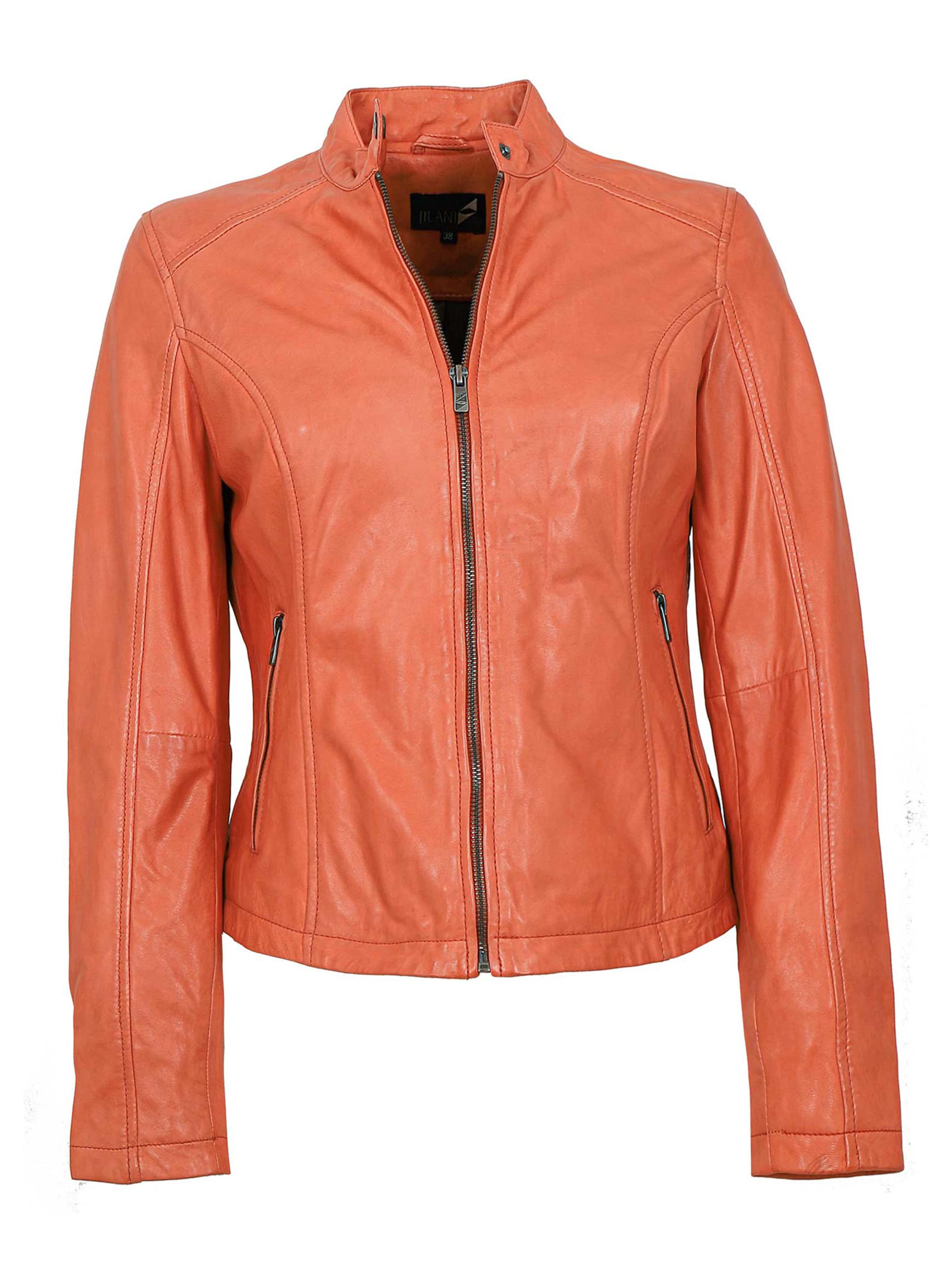 Jilani Between-Season Jacket 'Roony' in Orange: front