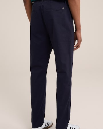 WE Fashion Slim fit Pleat-front trousers in Blue