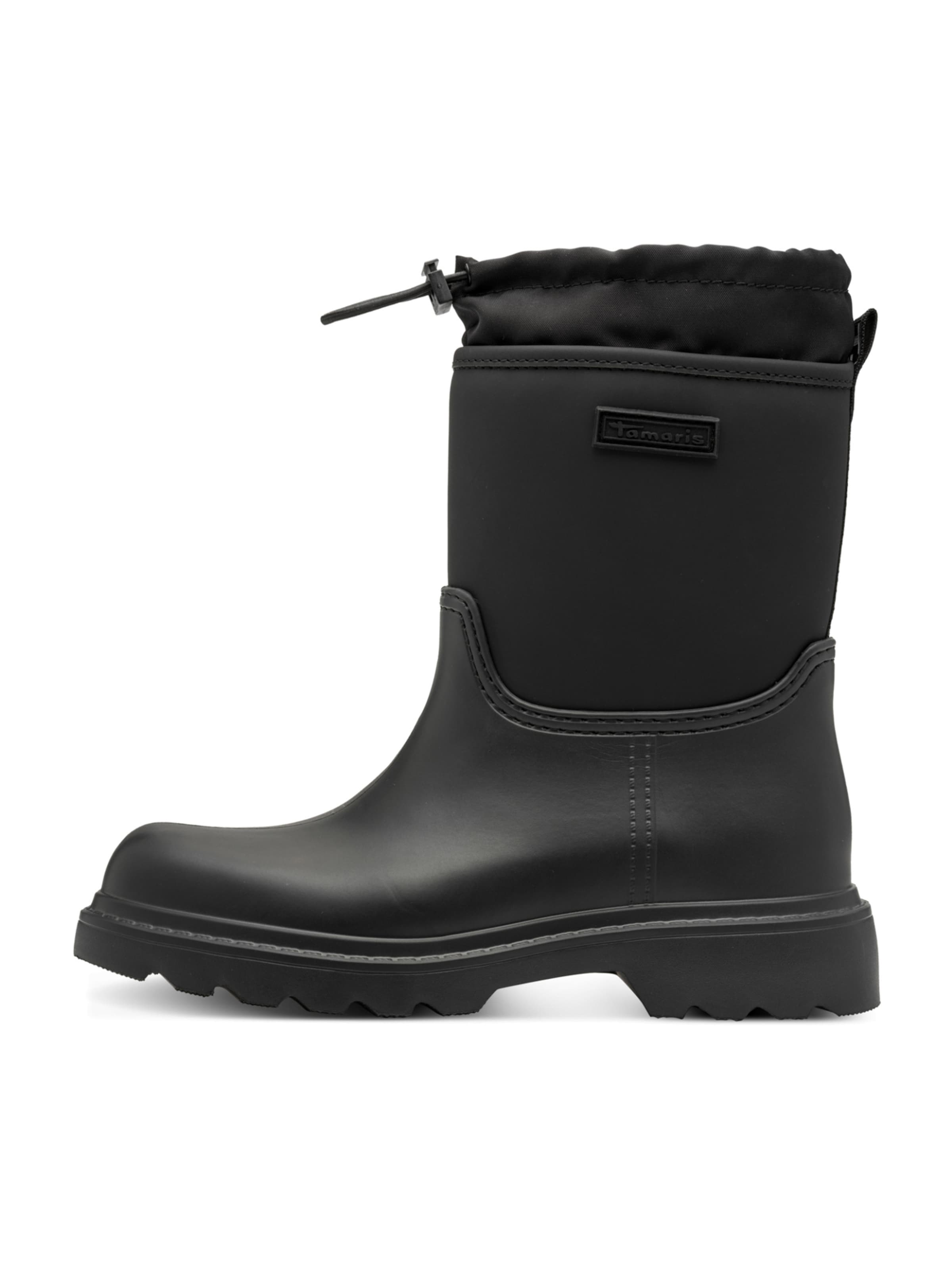Bottes en caoutchouc Tamaris en noir