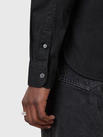 AllSaints Средняя посадка Рубашка 'HAWTHORNE' в Черный