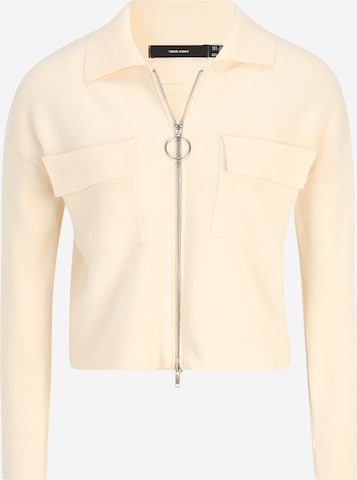 Vero Moda Petite Knit cardigan 'GOLD' in Beige: front