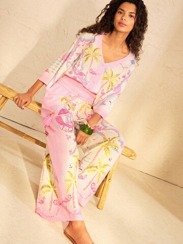 love & roses Blouse in Pink