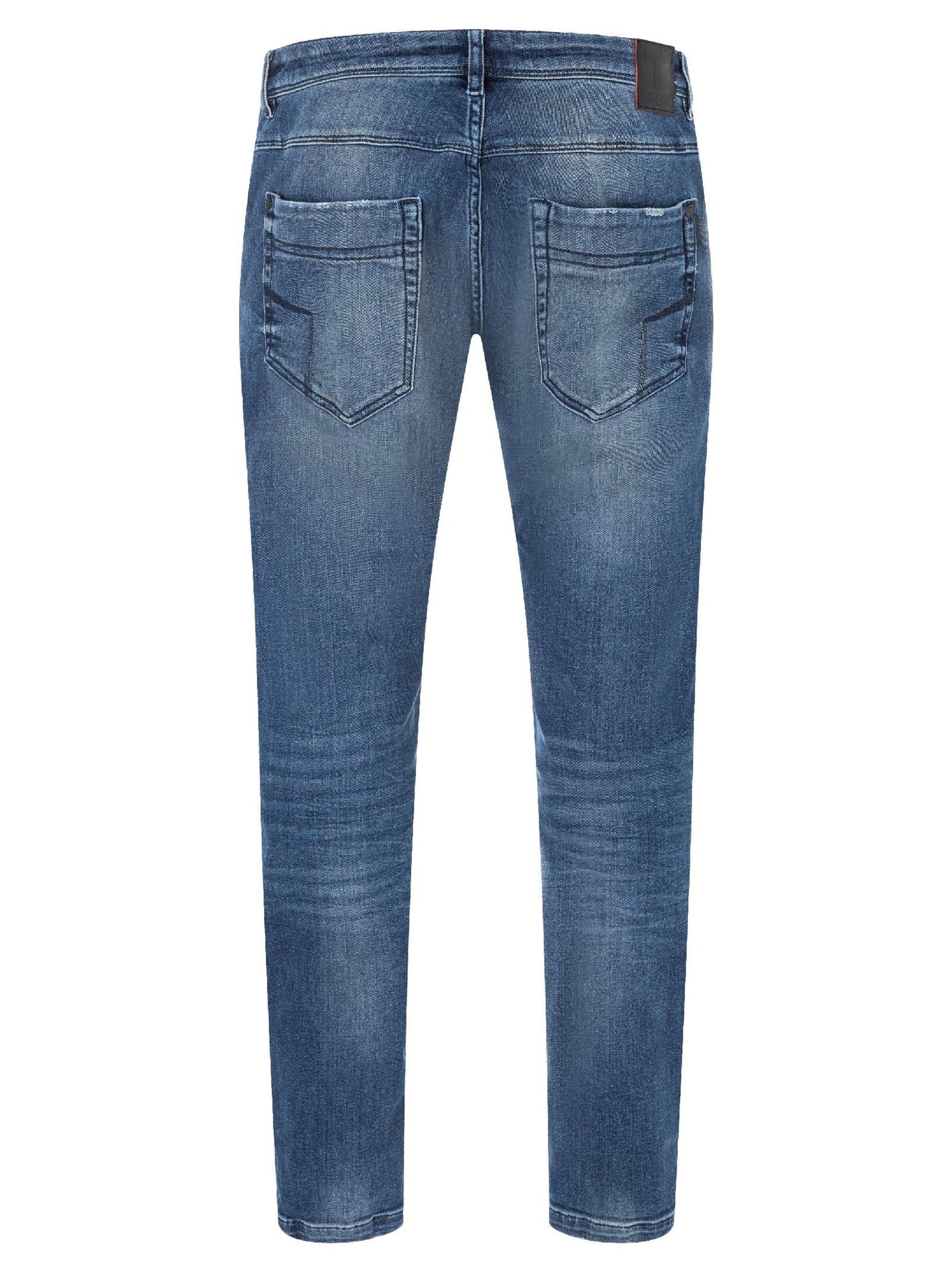 TIMEZONE Slimfit Jeans 'Scott' in Blau