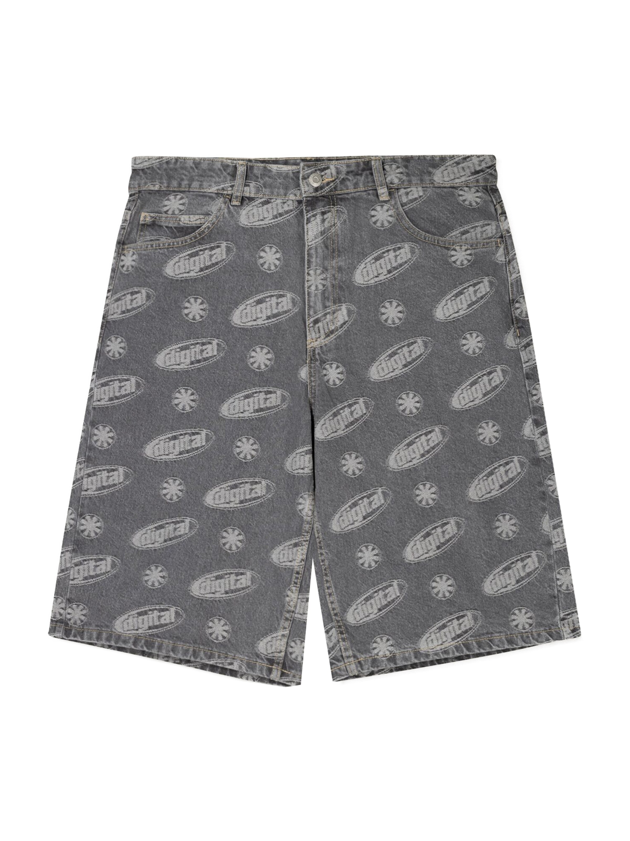 Bershka Baggy Farkut värissä harmaa: etupuoli