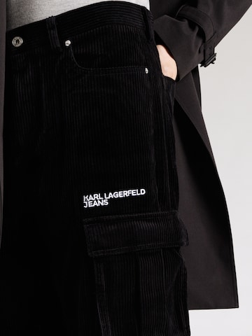 KARL LAGERFELD JEANS Regular Cargo trousers in Black